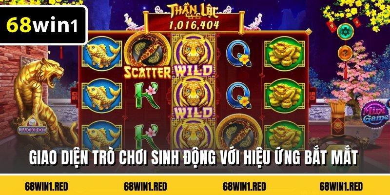 Giao diện trò chơi sinh động với hiệu ứng bắt mắt